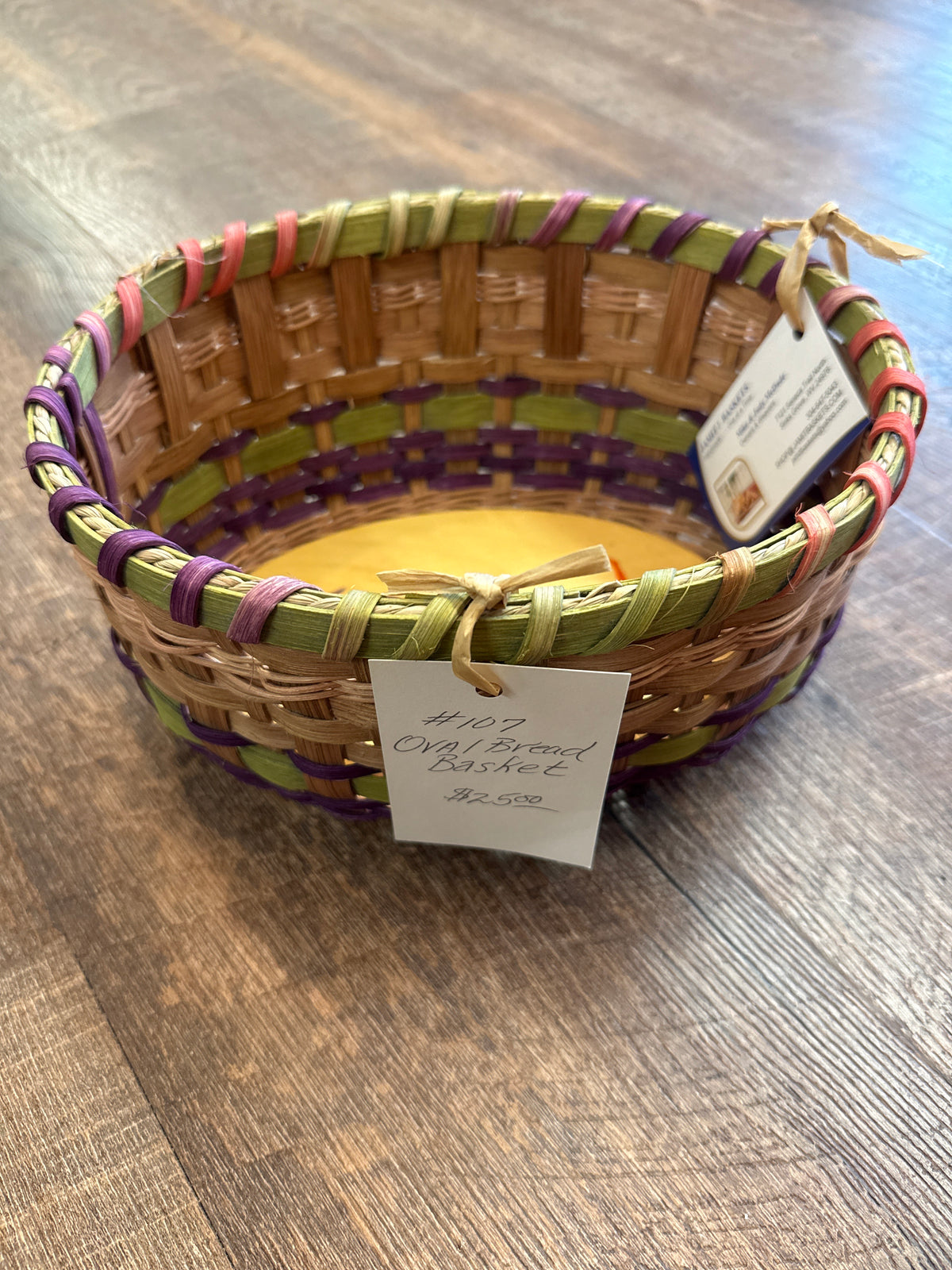 Oval bread basket #107