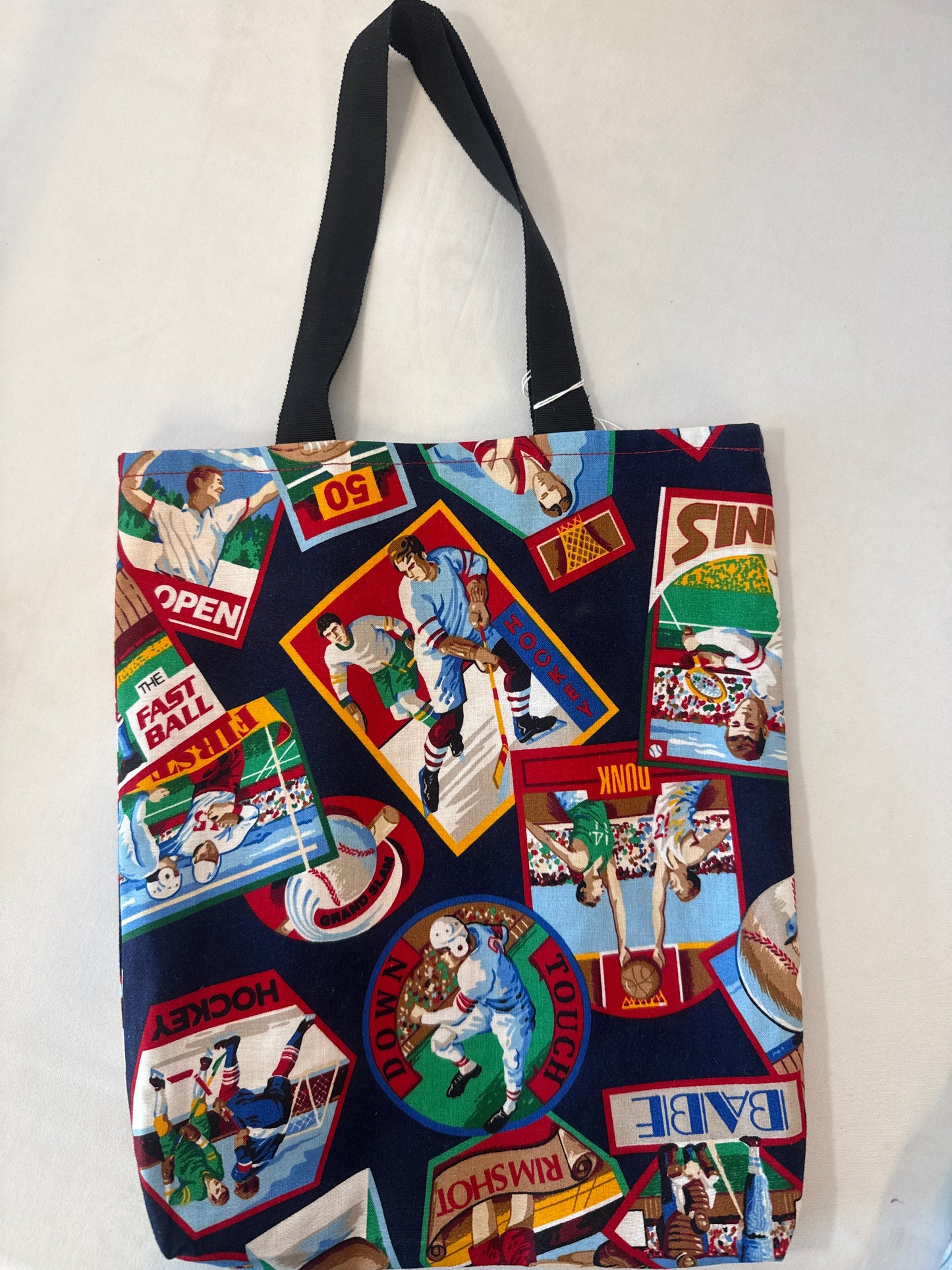 Tote bag sports print