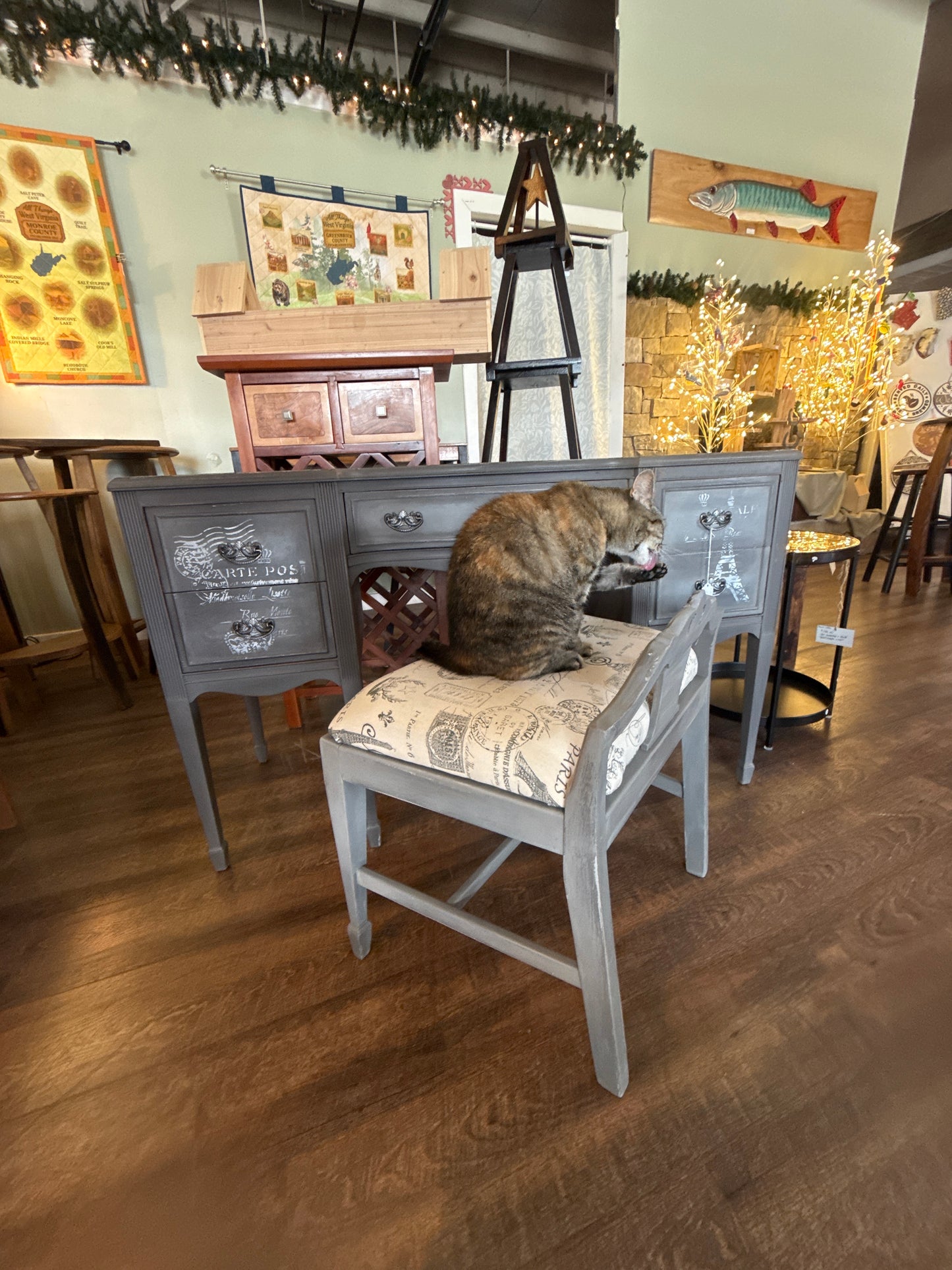 Desk and chair