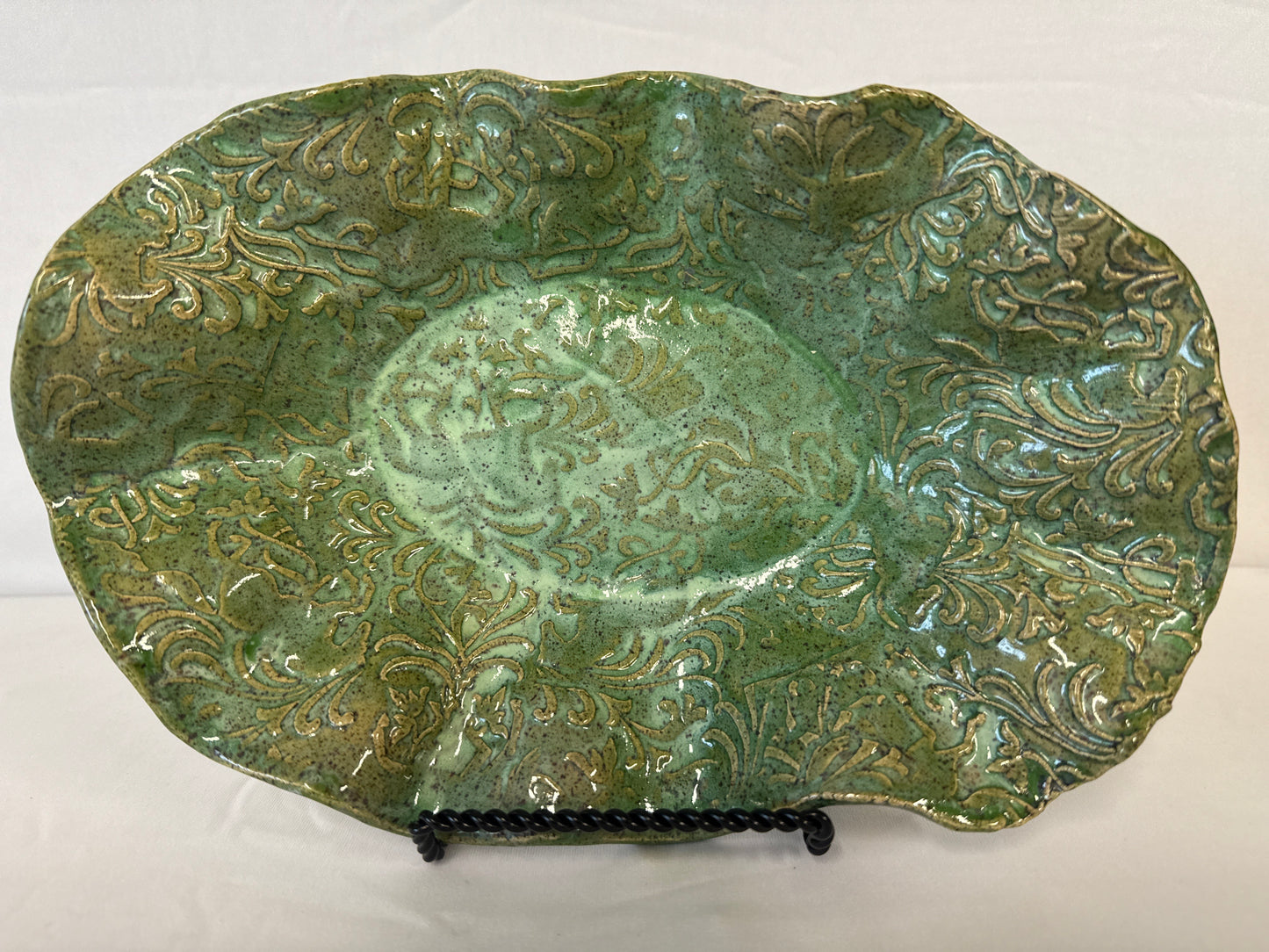 Tea creek clay works ruffle bowl