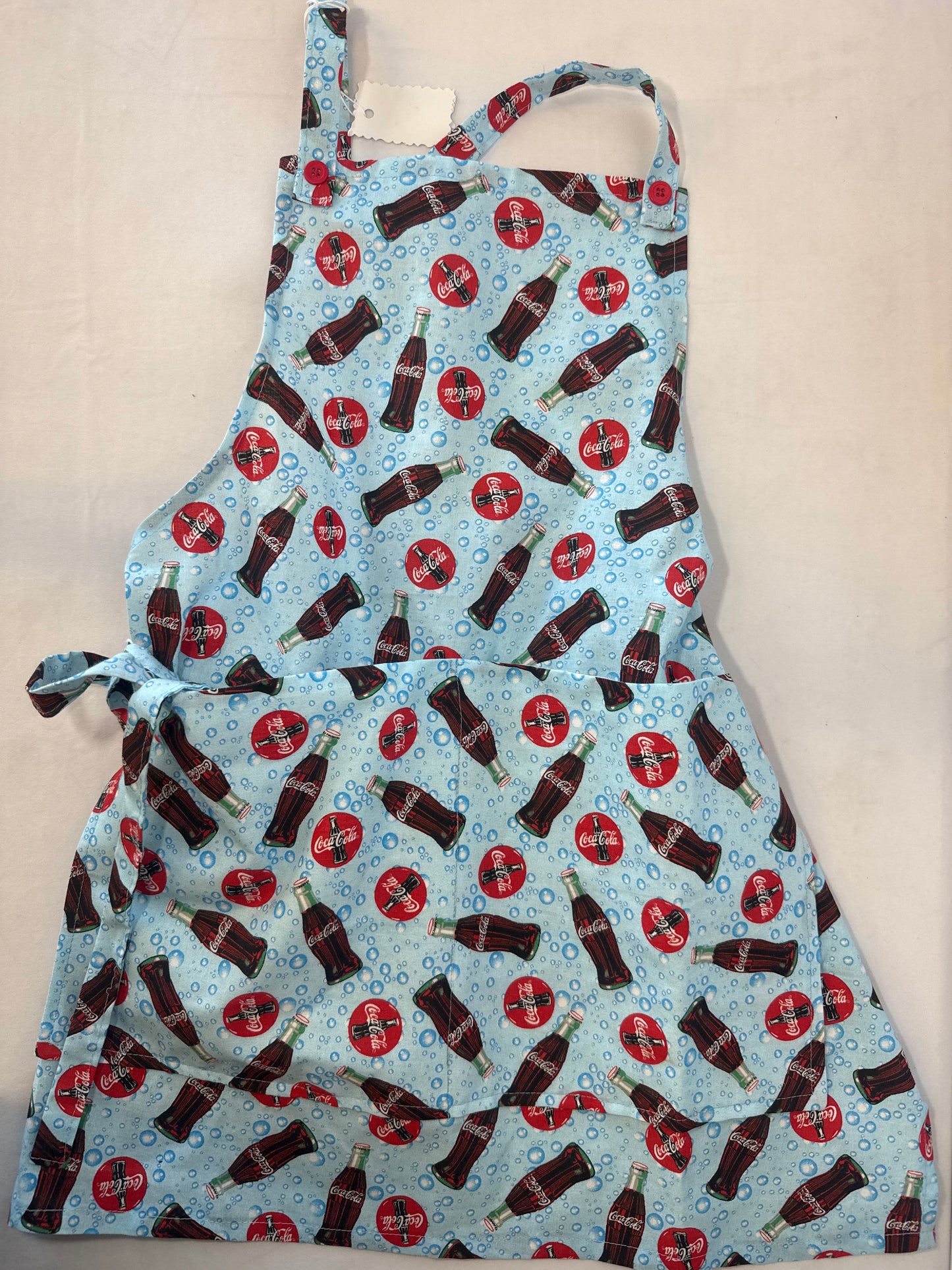 Apron, adult Coca-Cola print