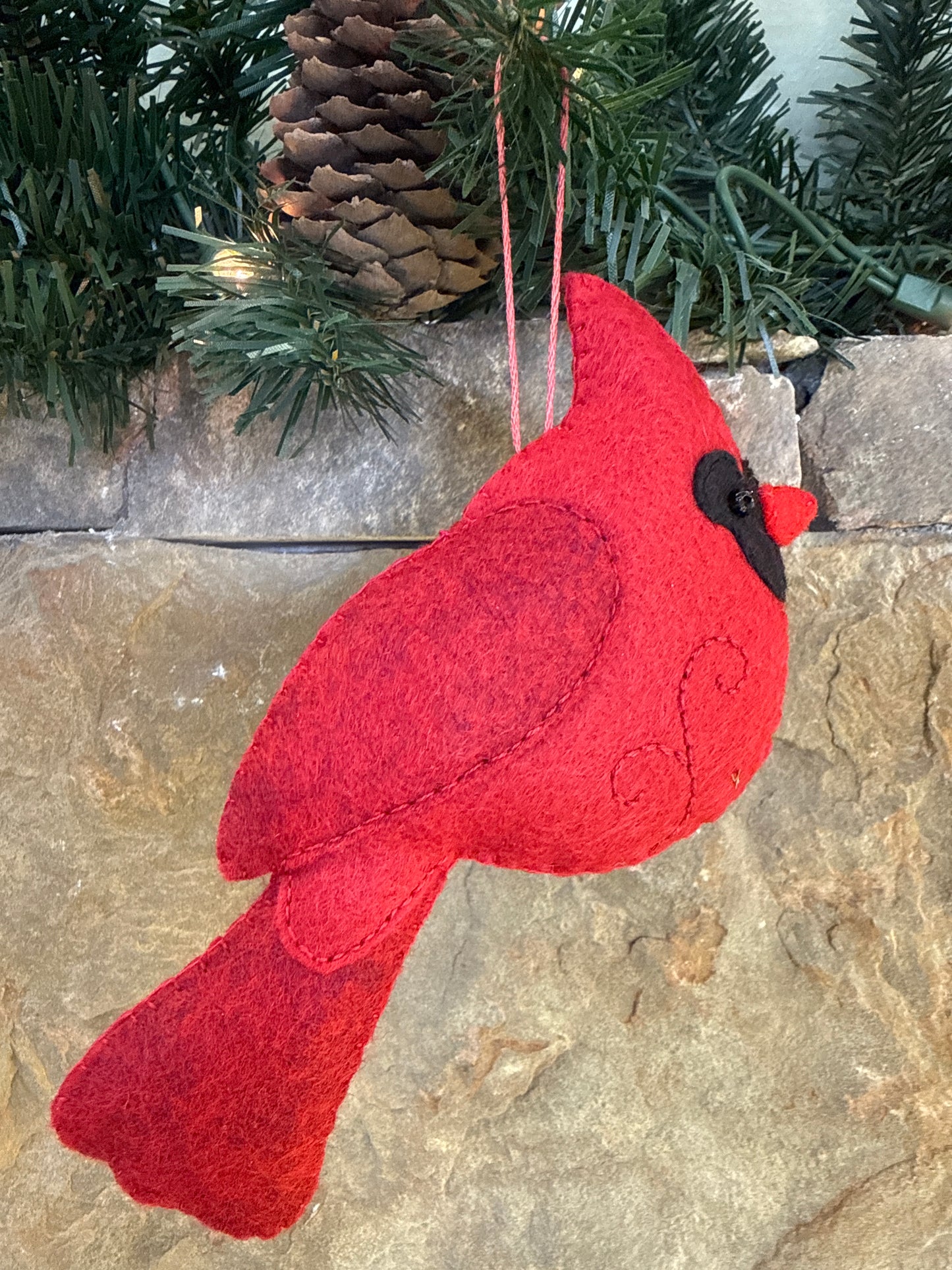 Felt cardinal