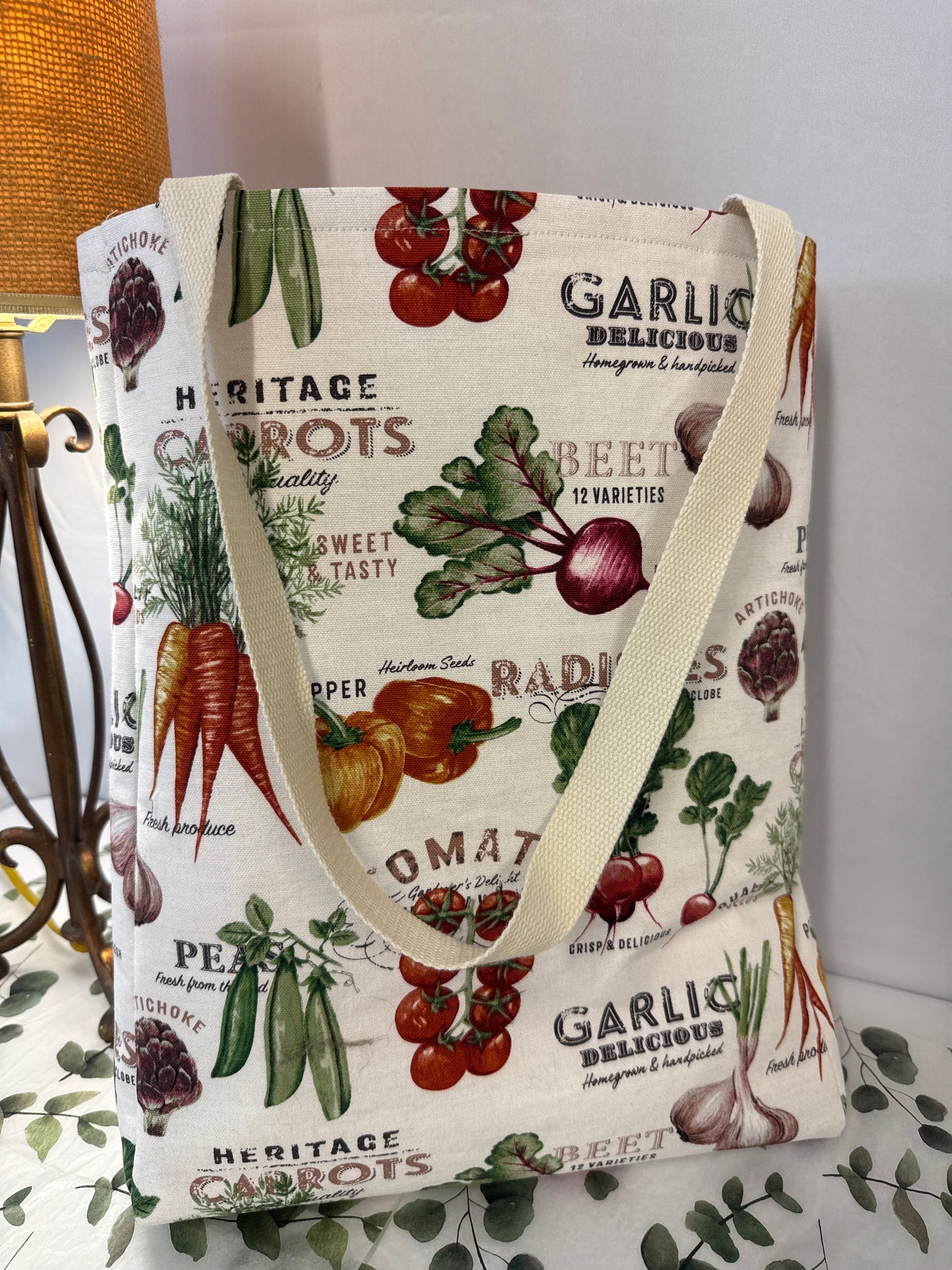 Vintage harvest tote