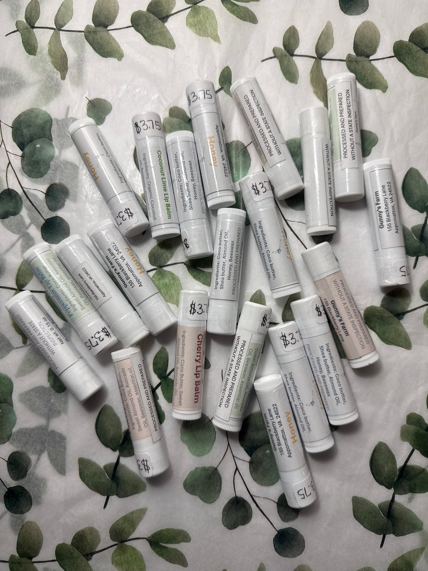 Lip balm, assorted flavors