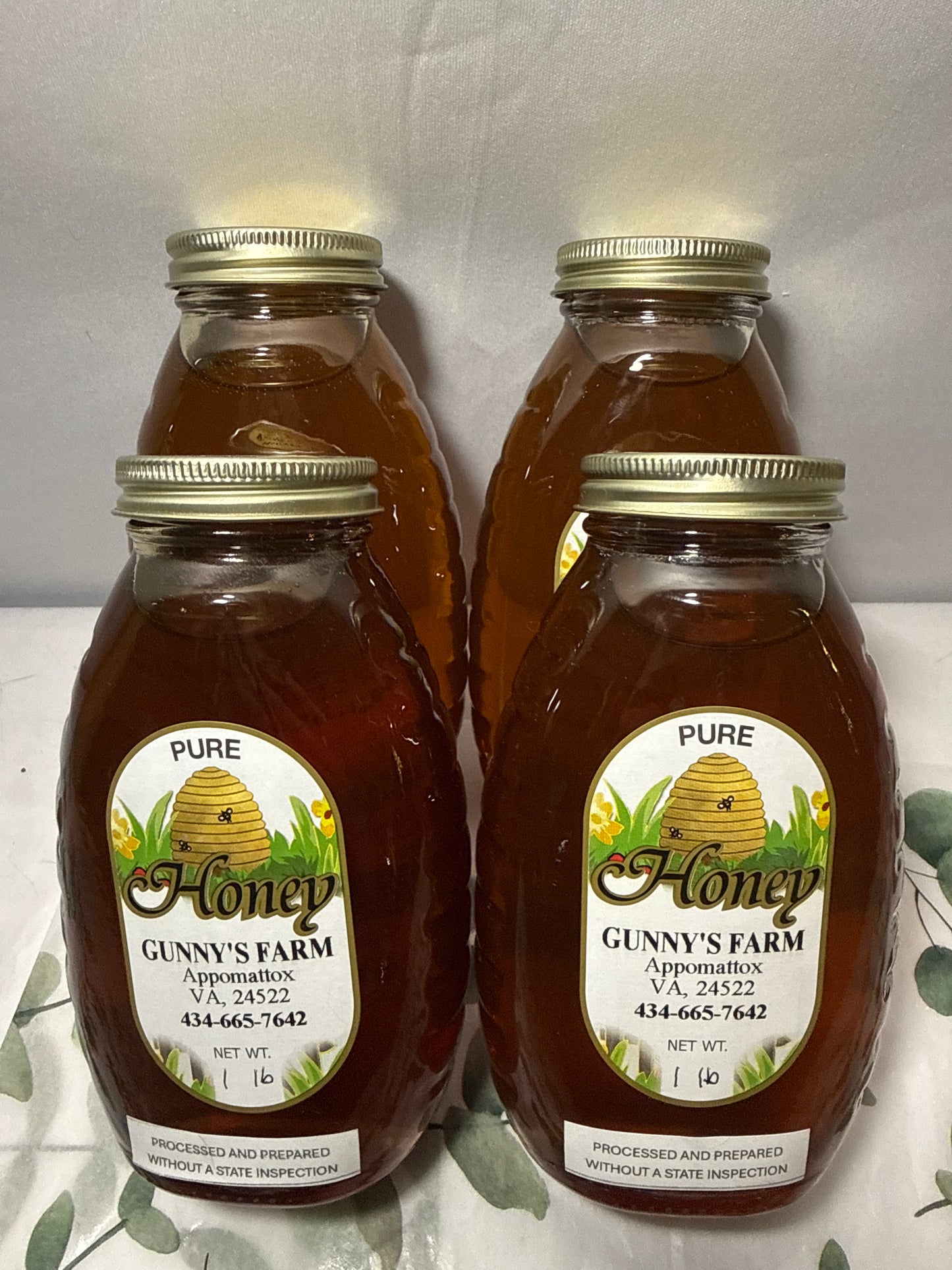 Honey 1 lb. glass jar 