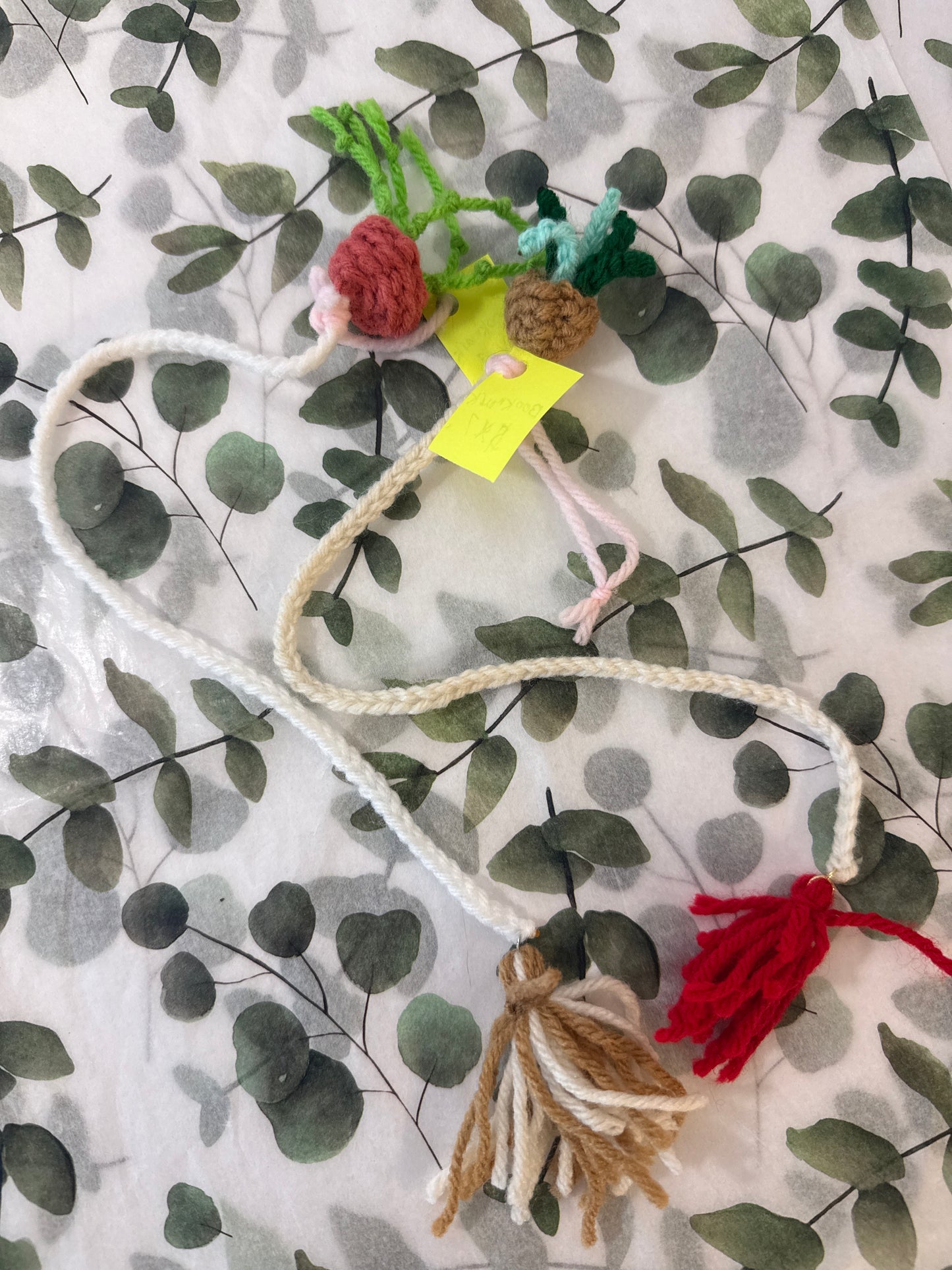 Bookmark crocheted plants
