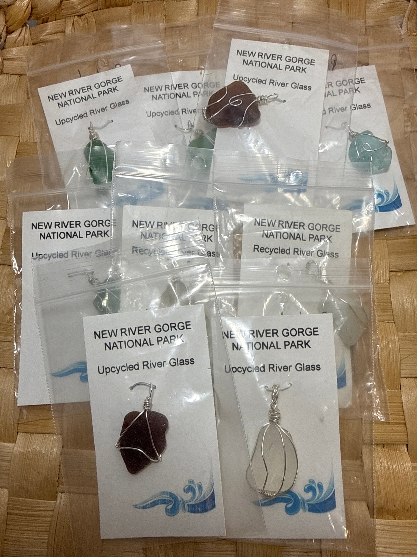 Pendants river glass 