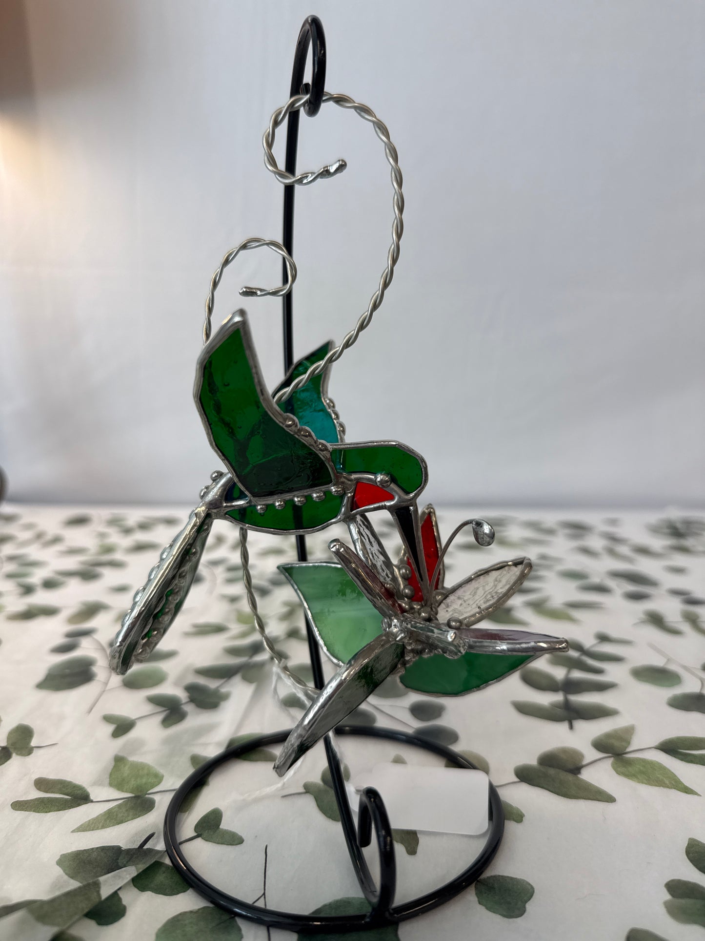 Hummingbird with flower 3-D