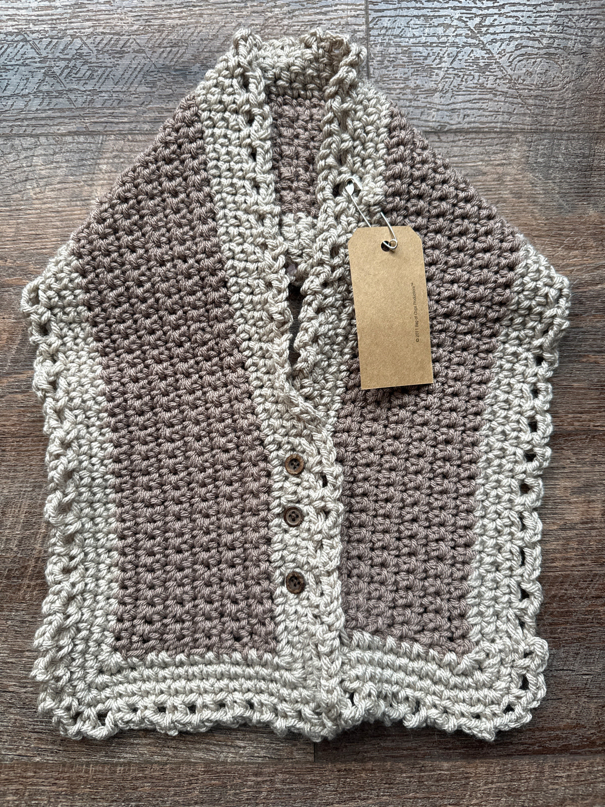 Brown and Tan neckwarmer