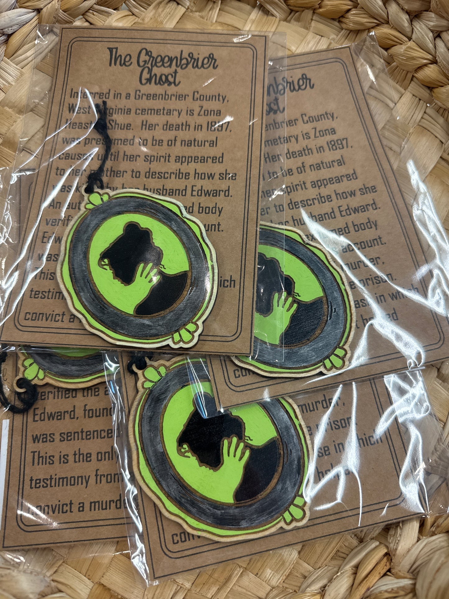 Greenbrier ghost story card
