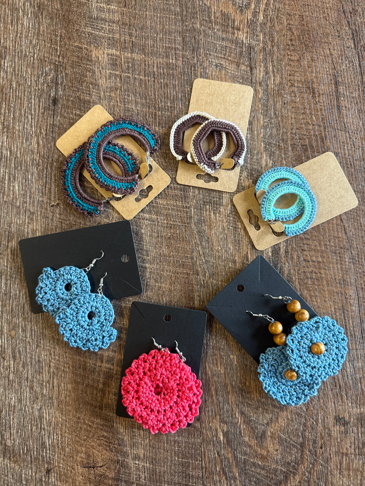 Crocheted earrings