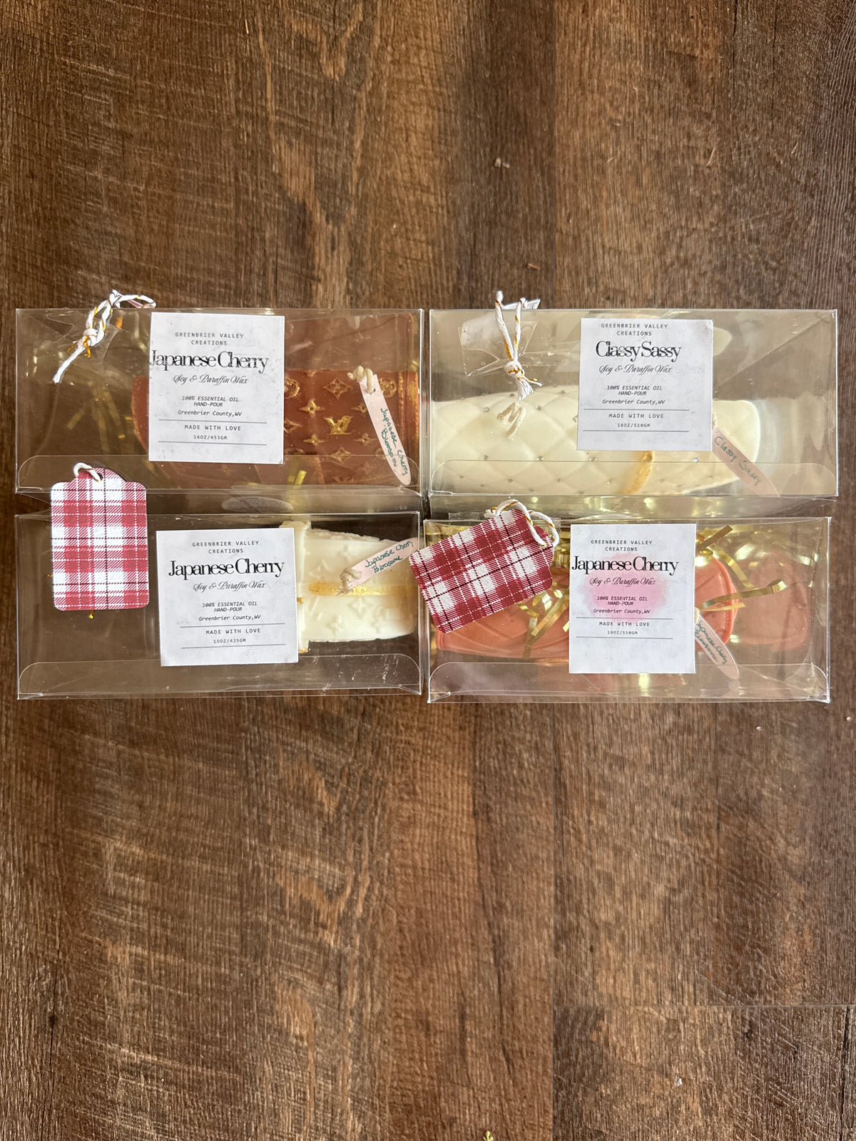 Candles, designer, purses
