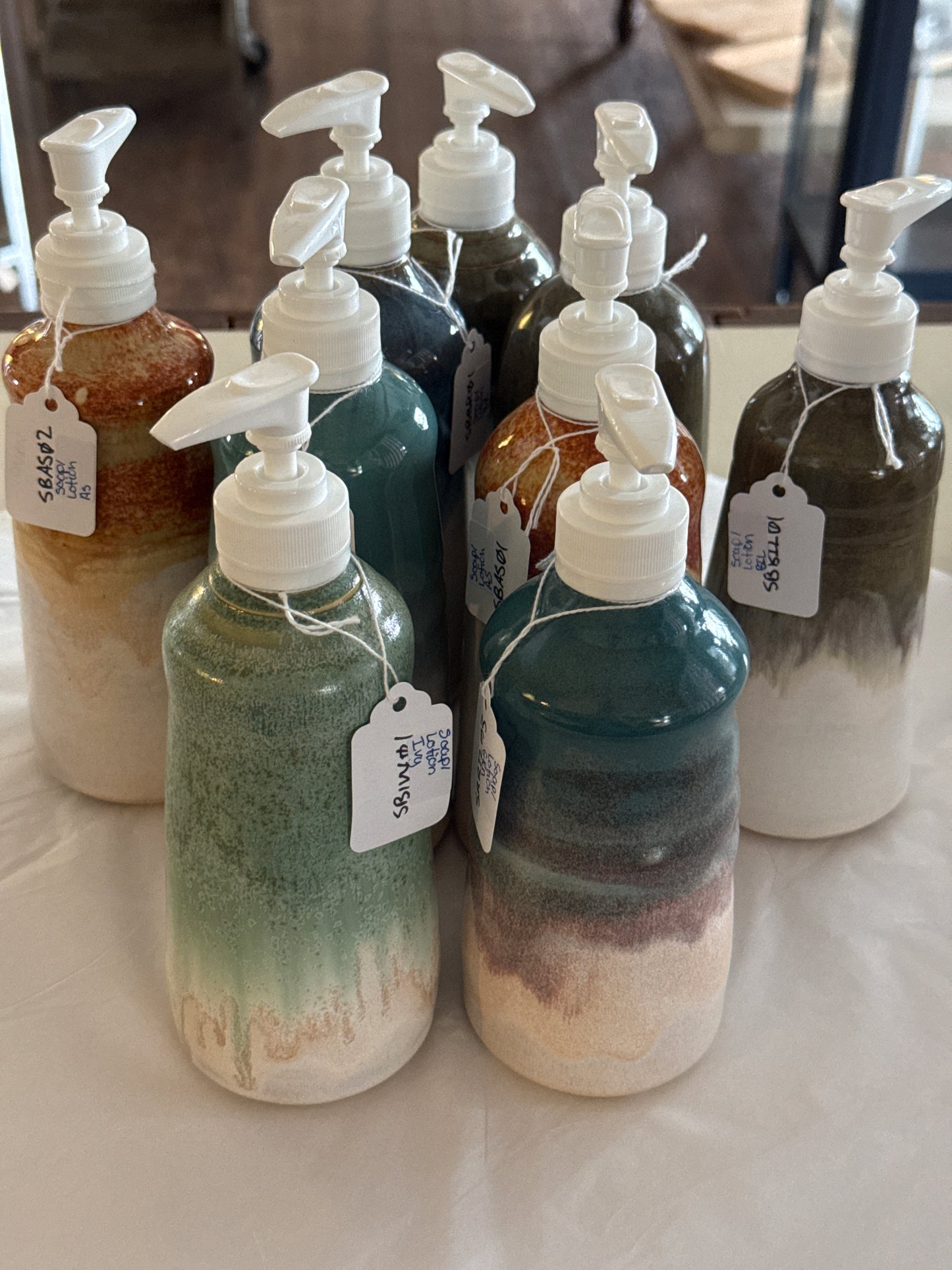 Soap/lotion bottle assorted colors