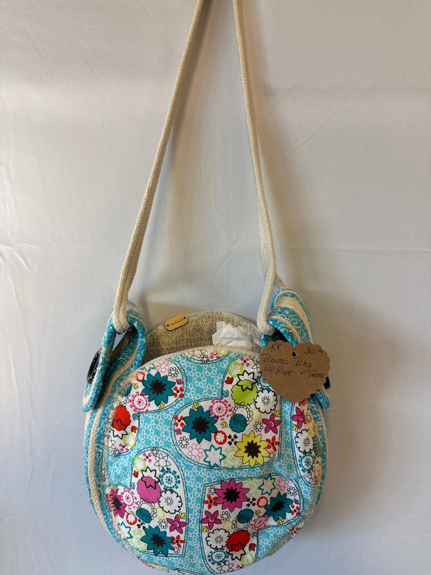 Banjo bag with rope and fabric