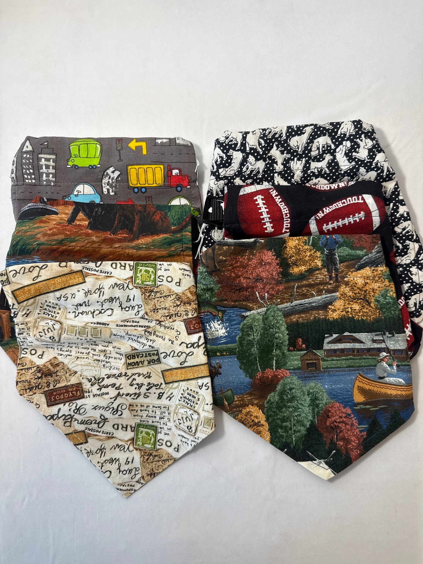 Medium dog collars, assorted prints