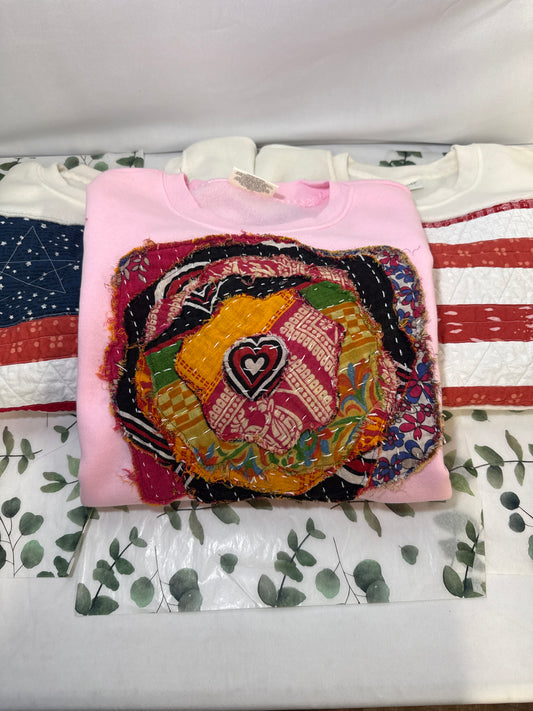 Quilted sweatshirts, no hoods assorted