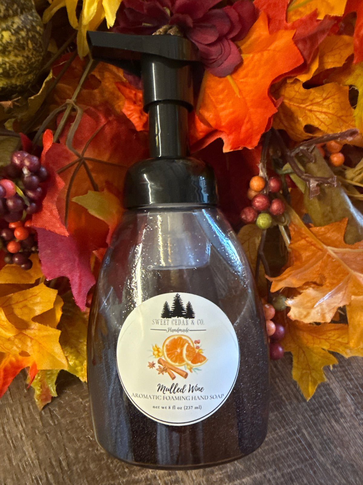 Mulled, wine, foaming hand soap