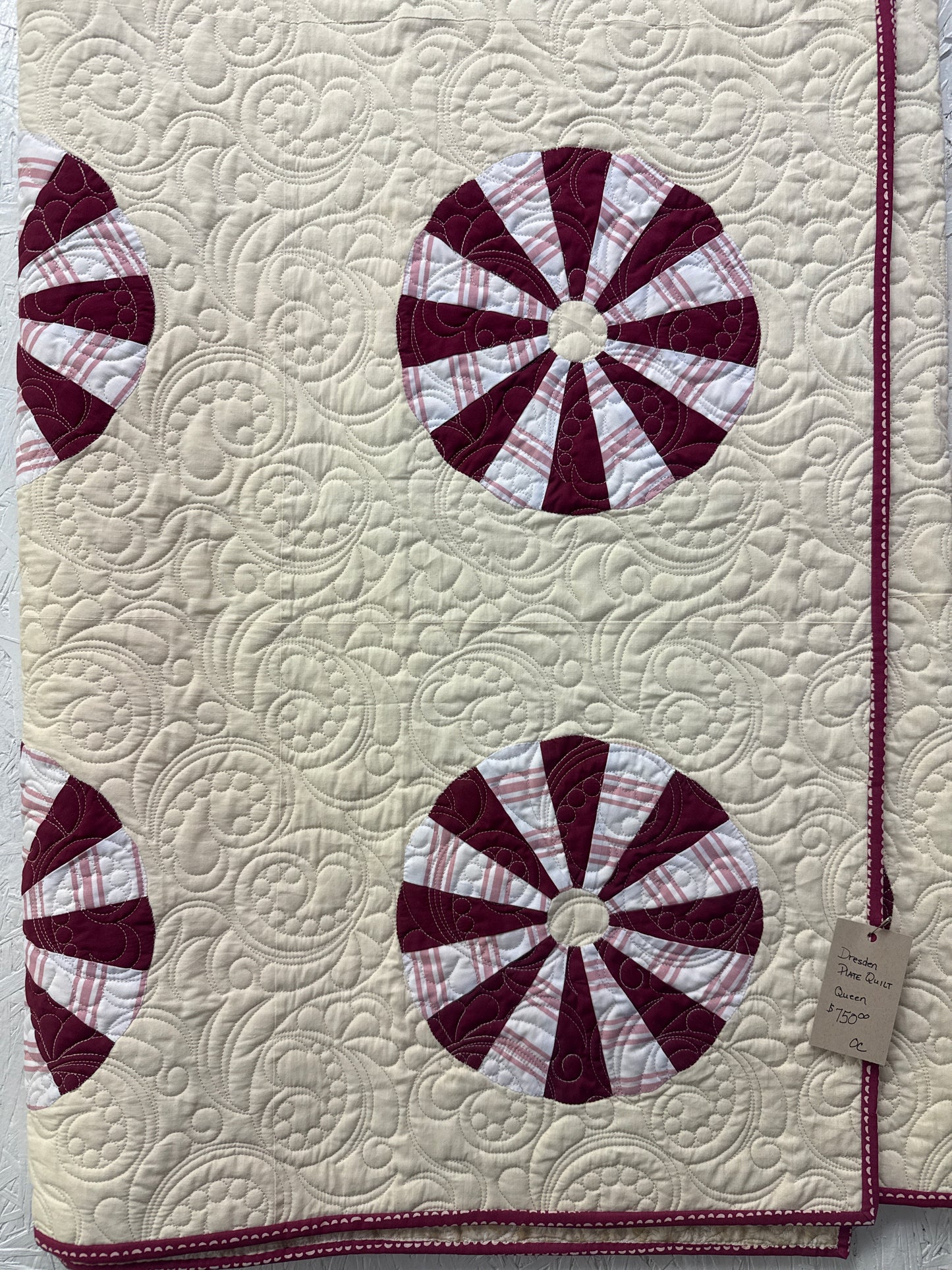 Quilt Dresden plate,queen