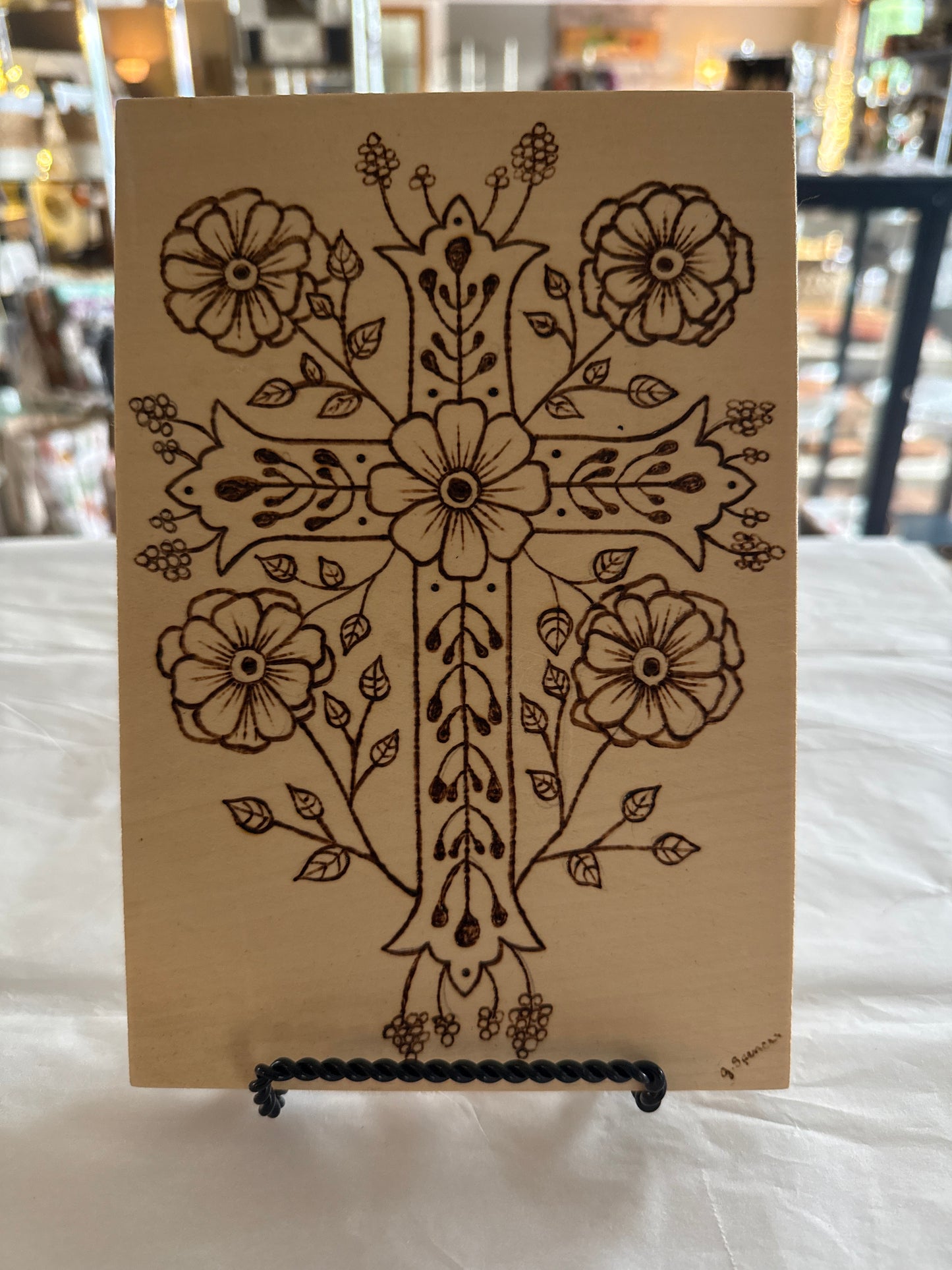 Cross plaque