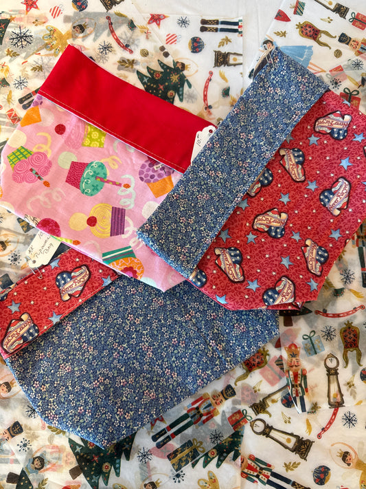 Reusable popcorn bag assorted colors