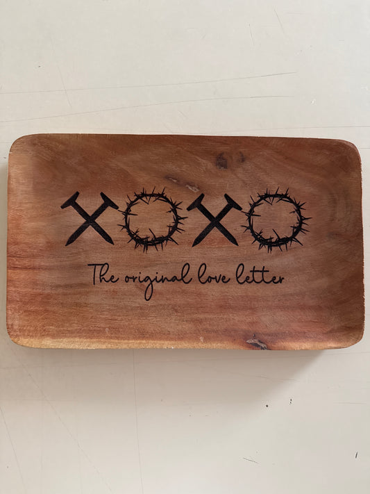 Xoxo tray