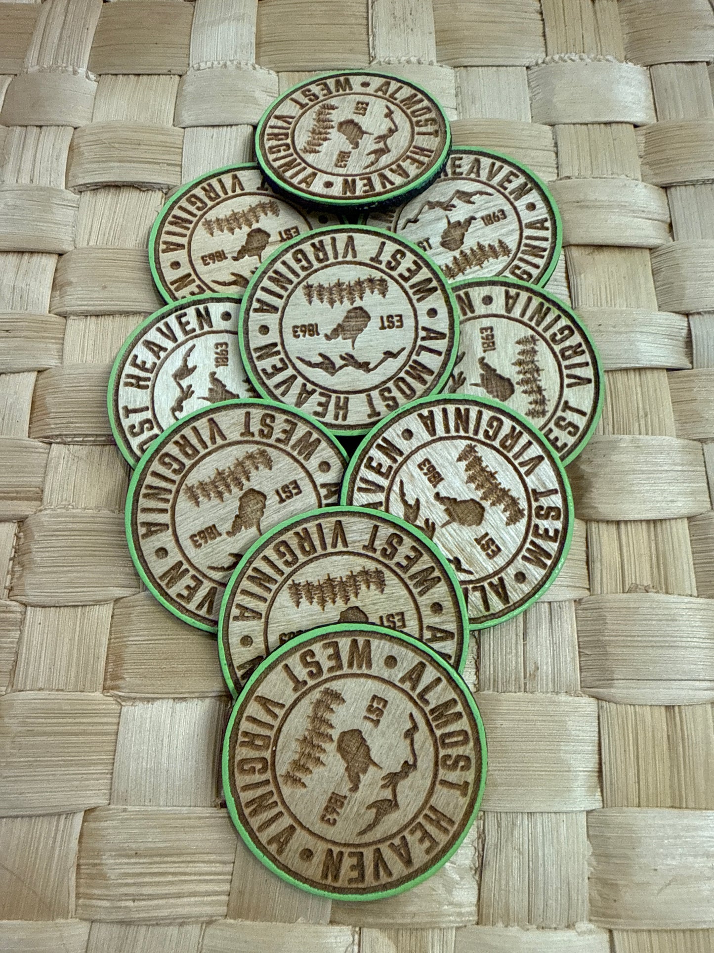 Almost heaven engraved magnet