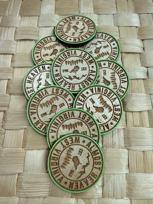 Almost heaven engraved magnet