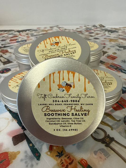 Beeswax healing, soothing salve 2 ounce