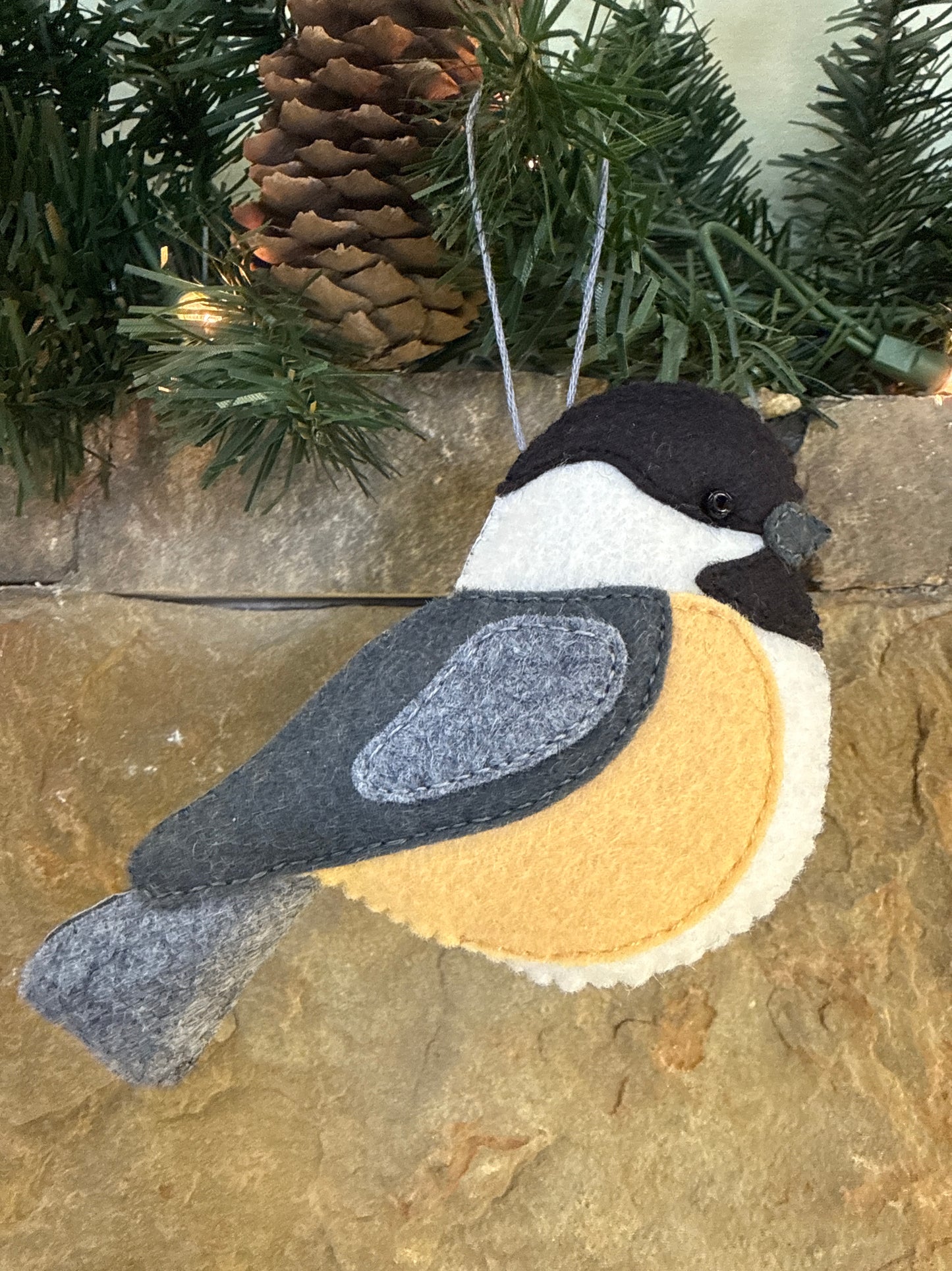 Felt chickadee