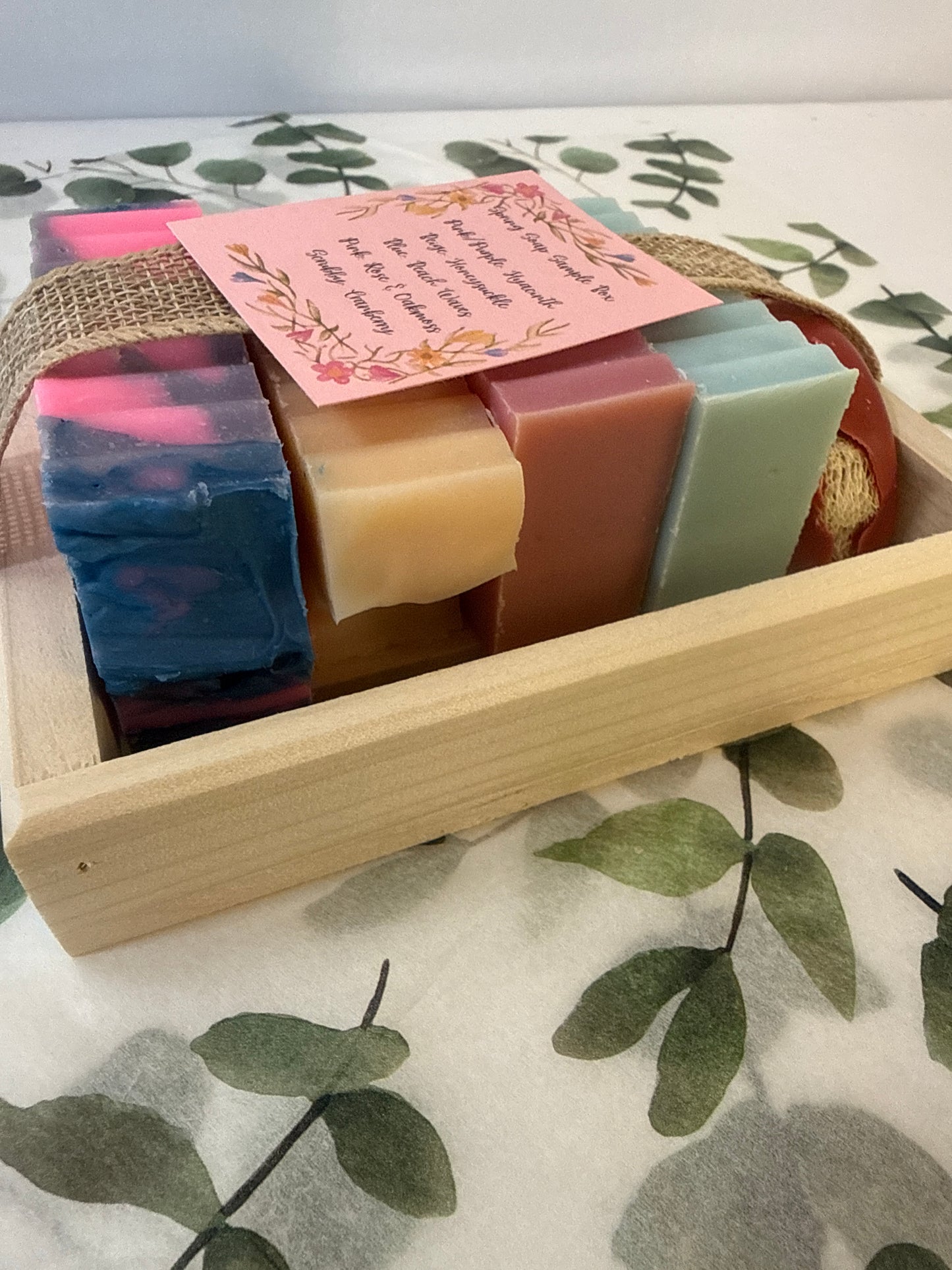 Spring soap sampler box ￼