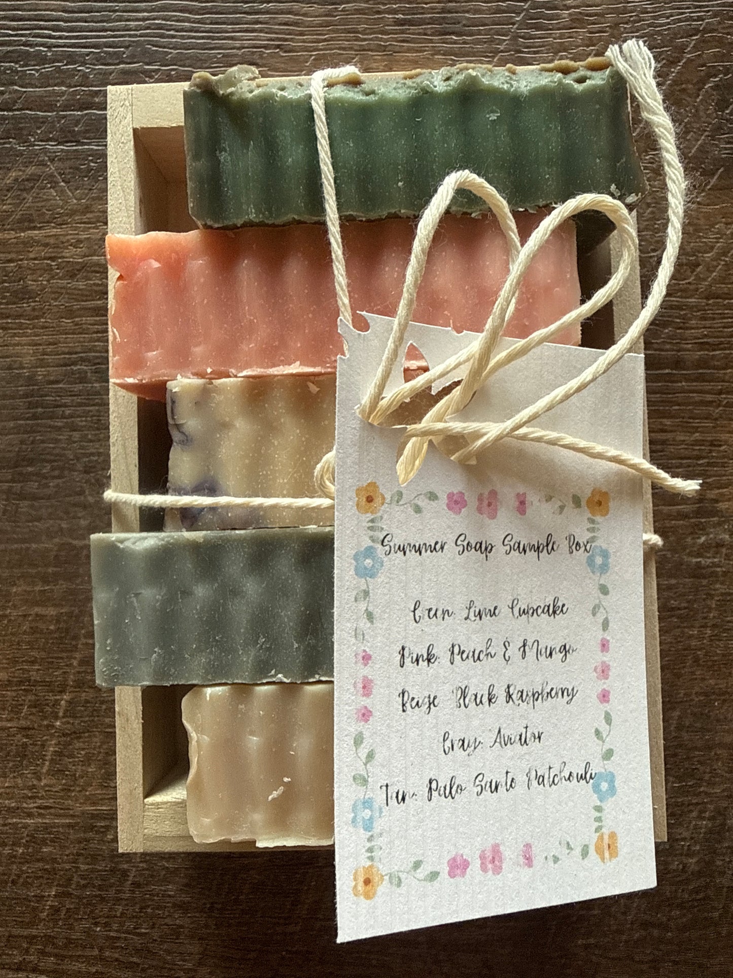 Summer soap sample box