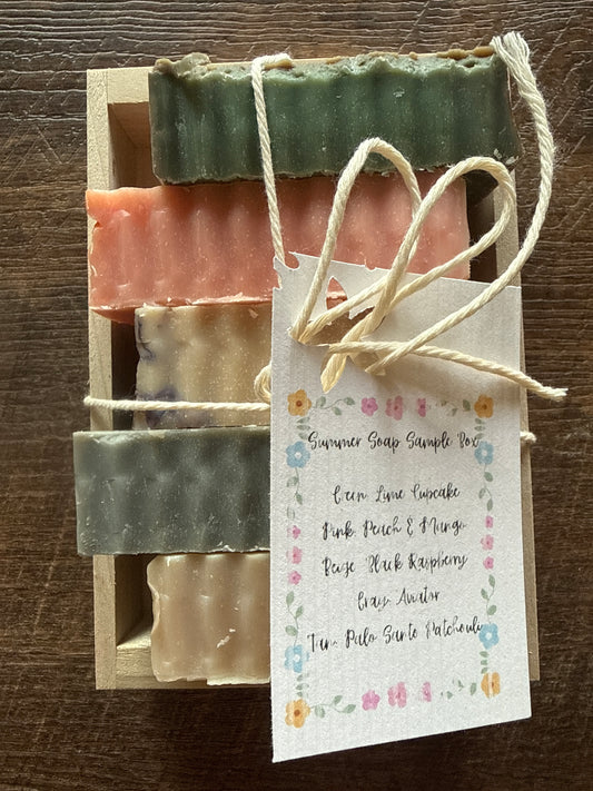 Summer soap sample box