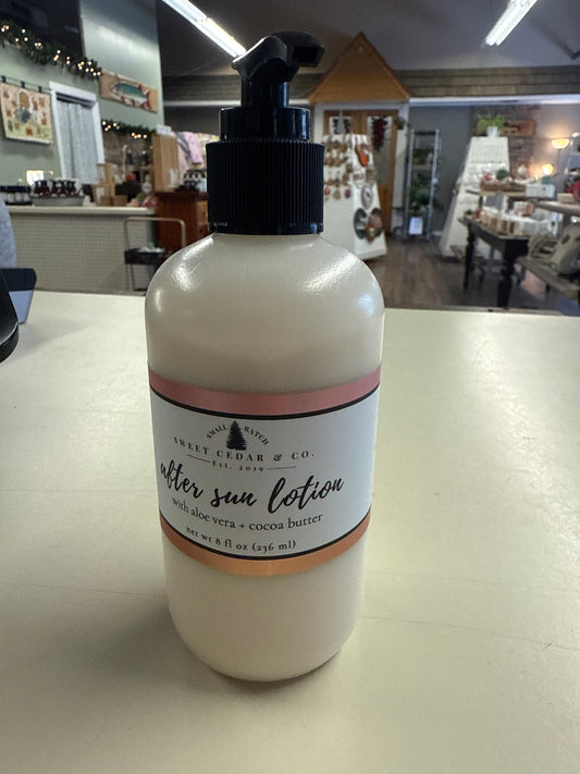 Aftersun lotion marked down