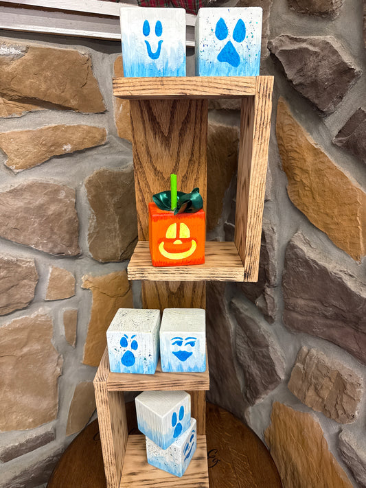 Halloween Painted Wood Blocks