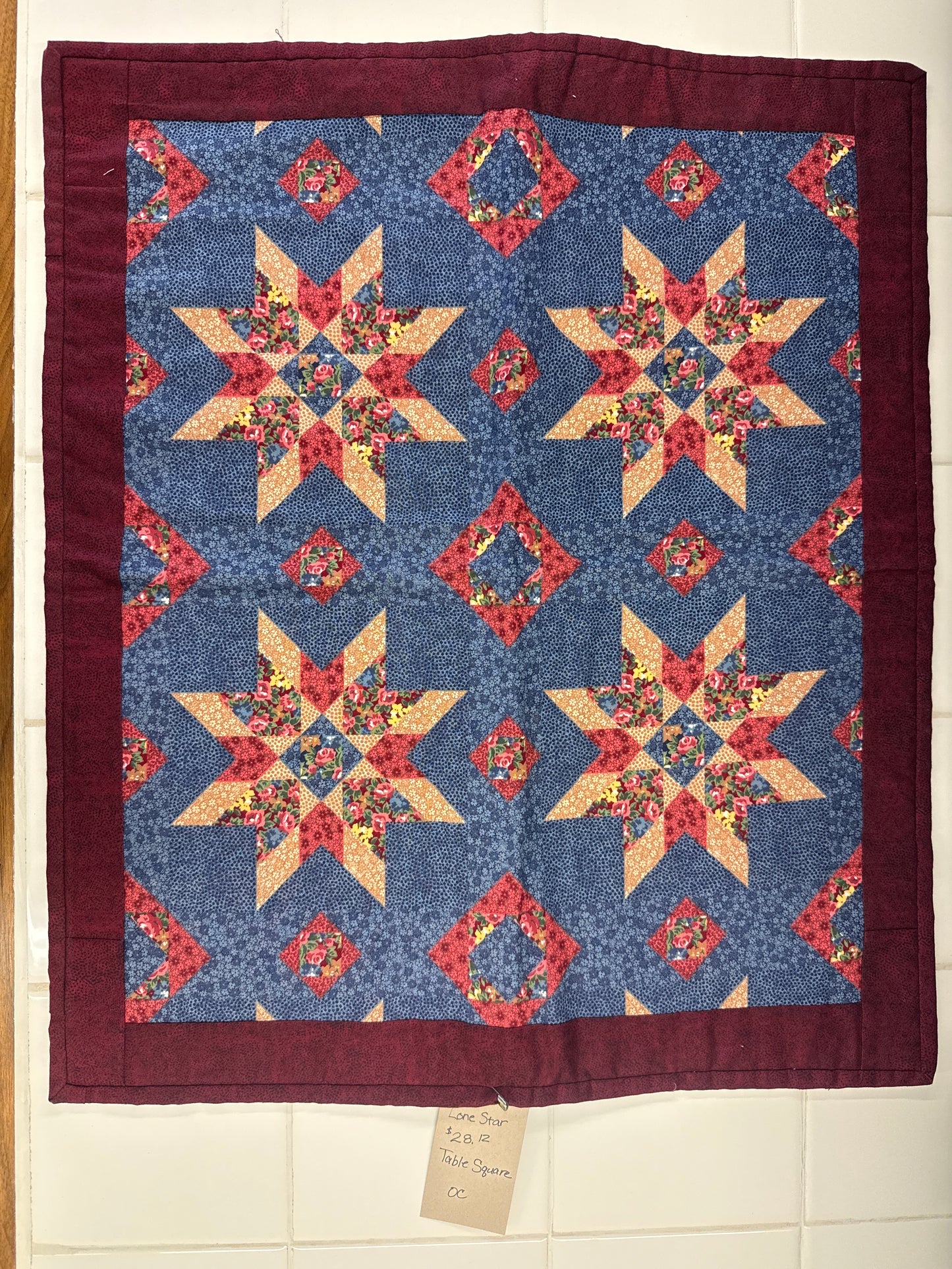 Table square Lonestar print