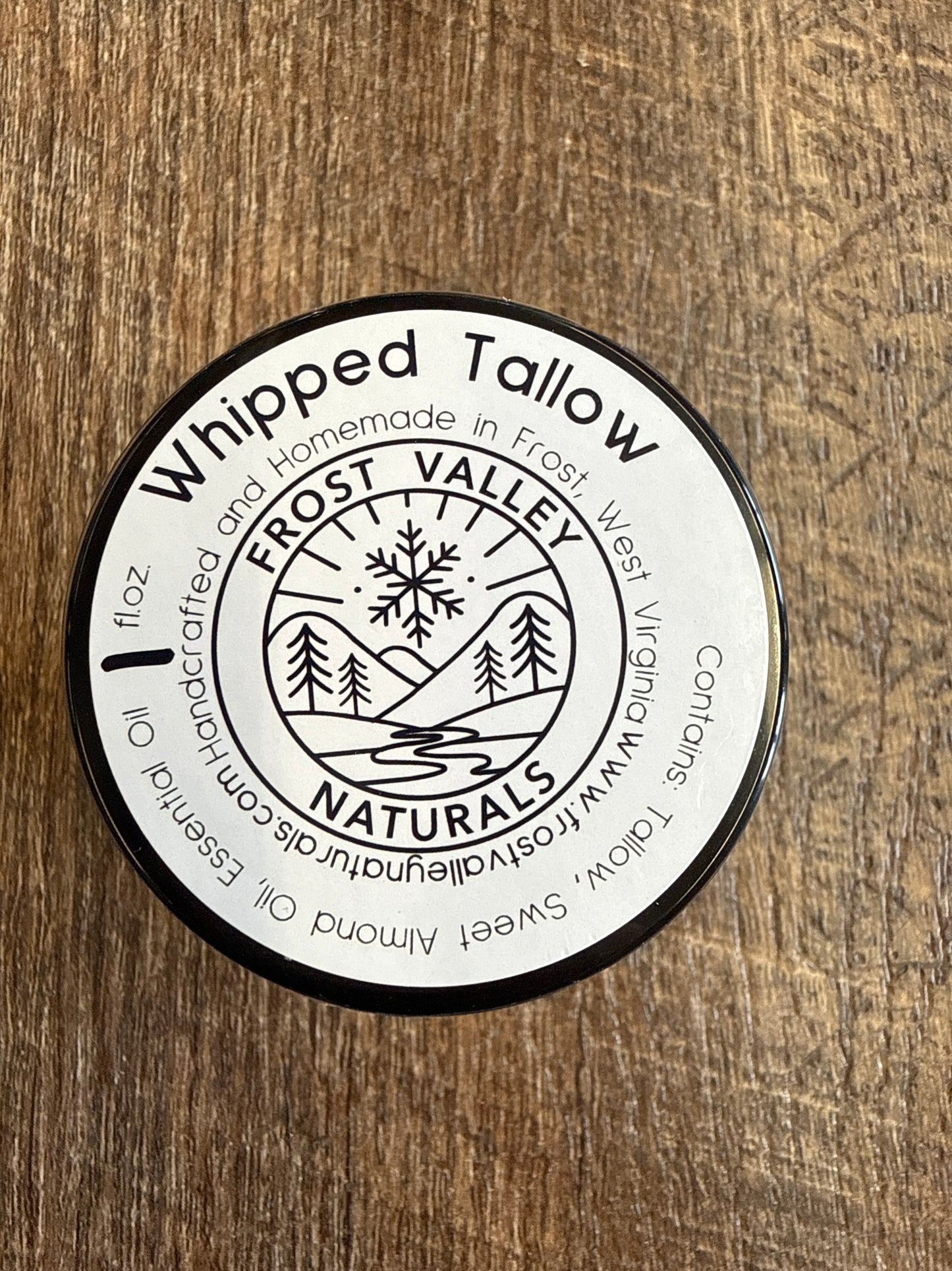 Whipped tallow, 1 ounce lavender and frankincense