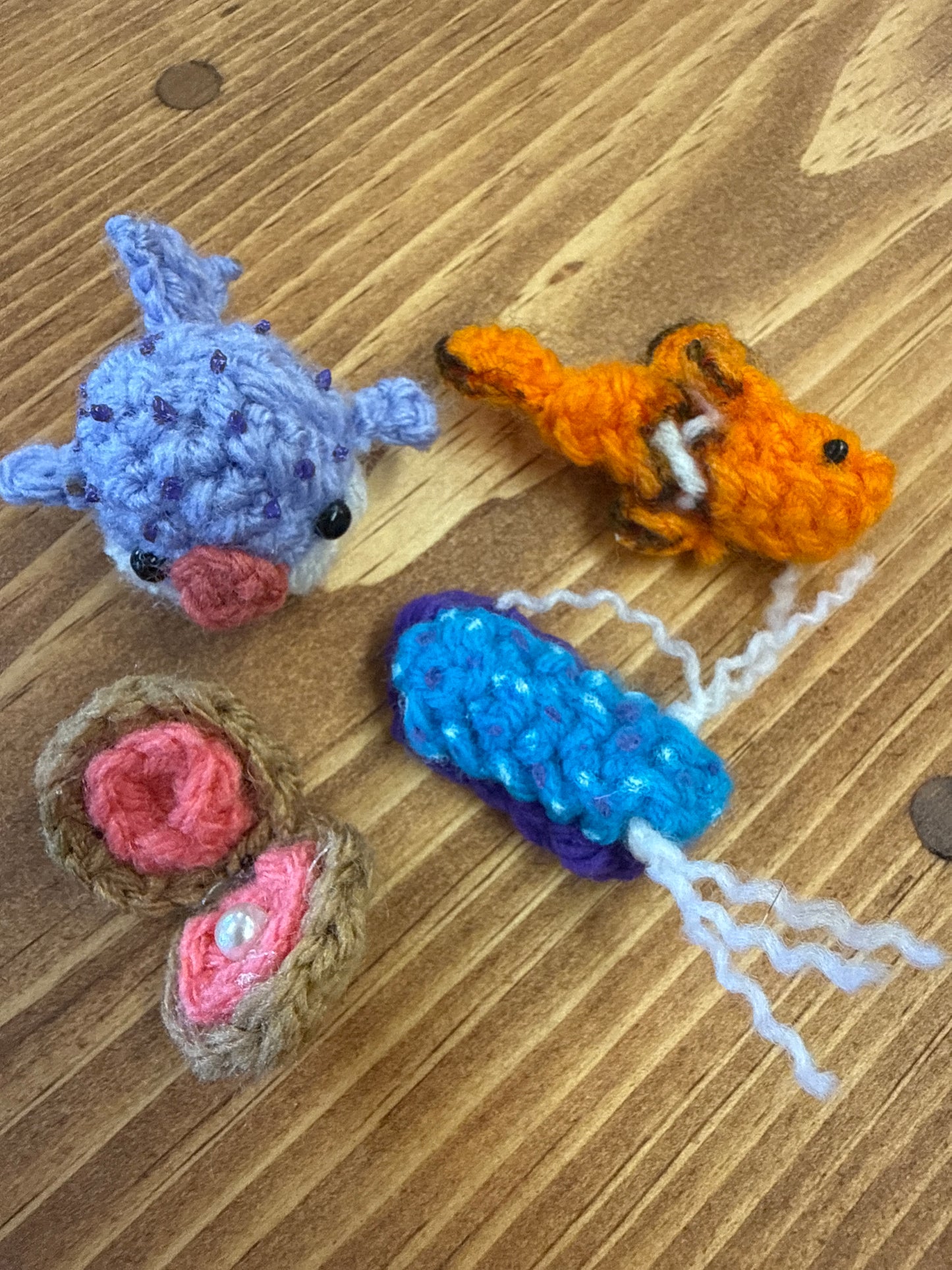 Ocean friends crocheted