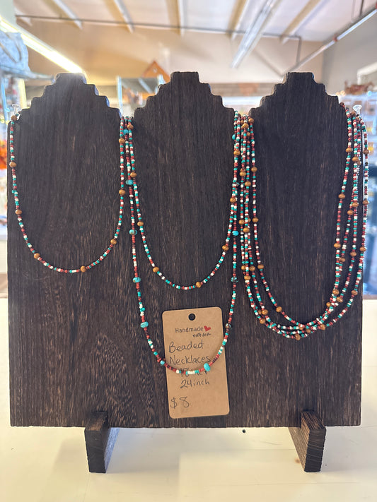Beaded necklaces 18 inch and 24 inch