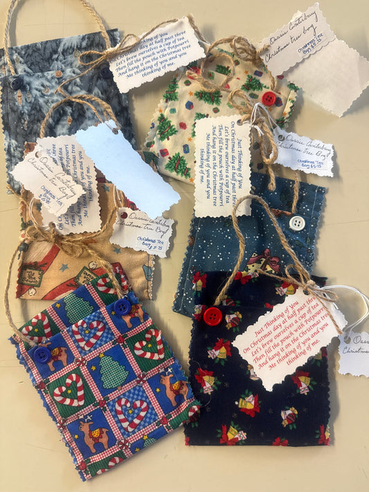 Christmas tea bag assorted colors