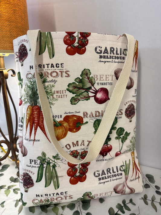 Vintage harvest tote