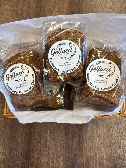 Rosemary, fig artisan crackers