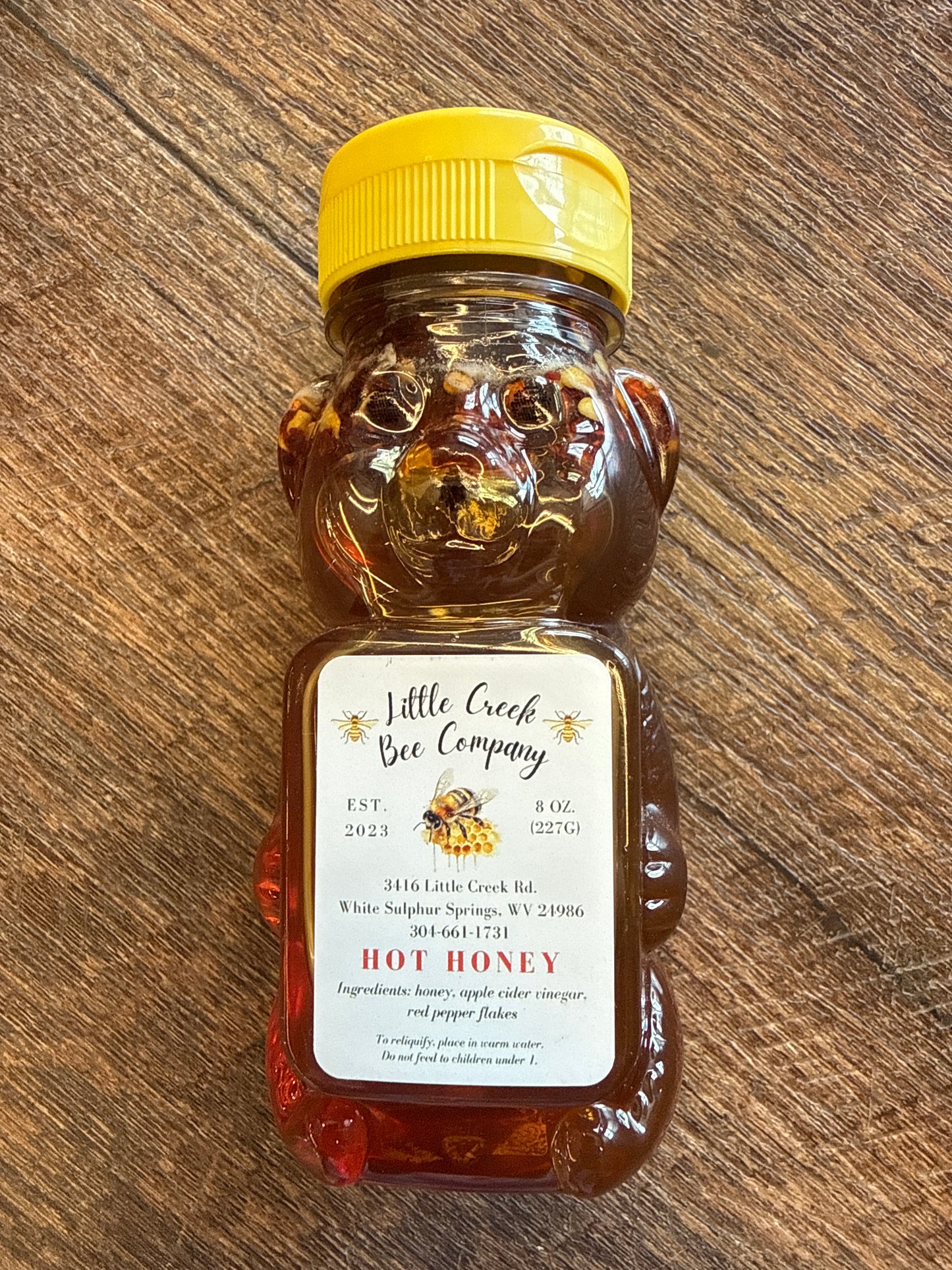 Hot honey 8 ounce bear