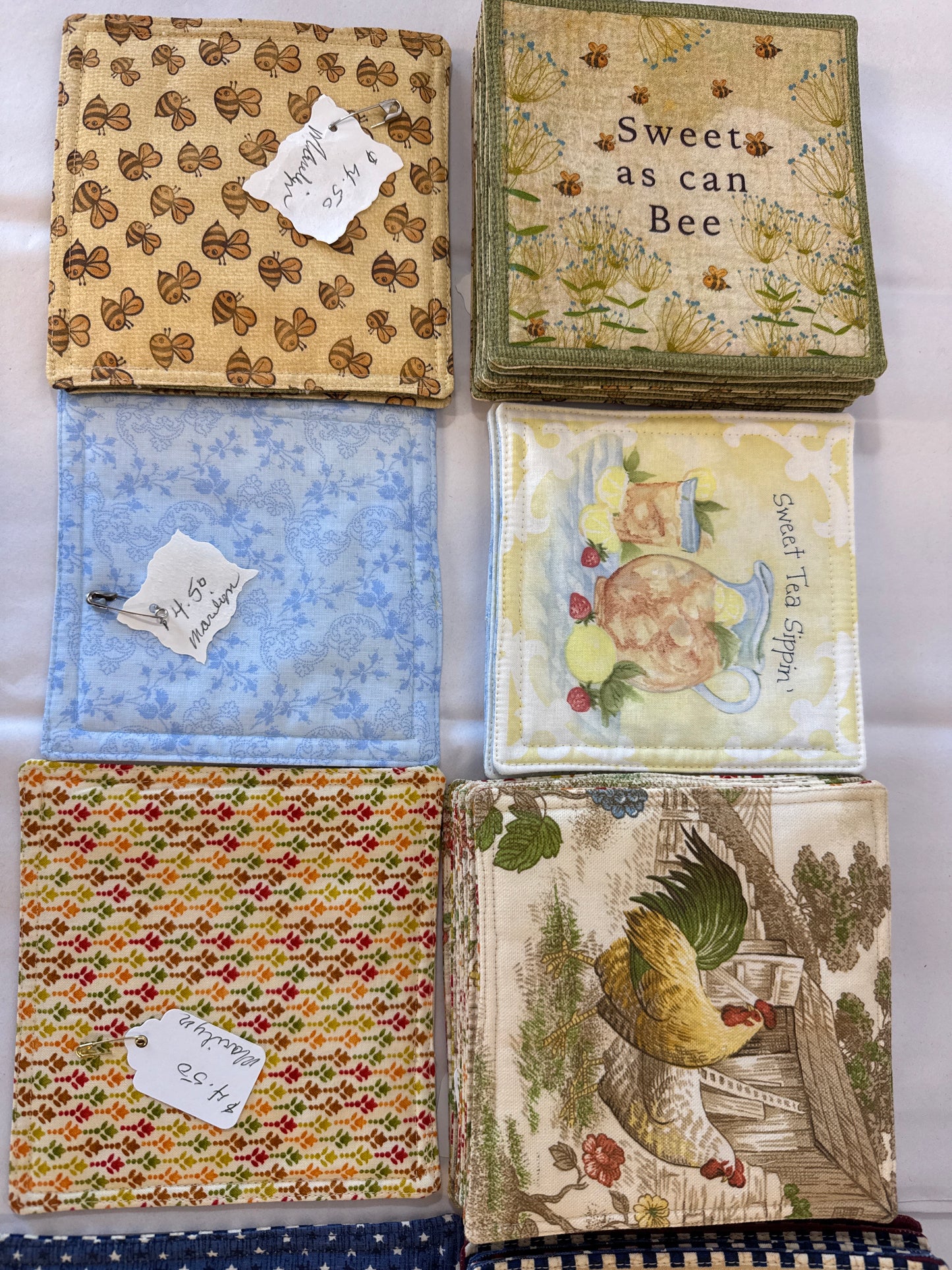 Coasters quilted assorted