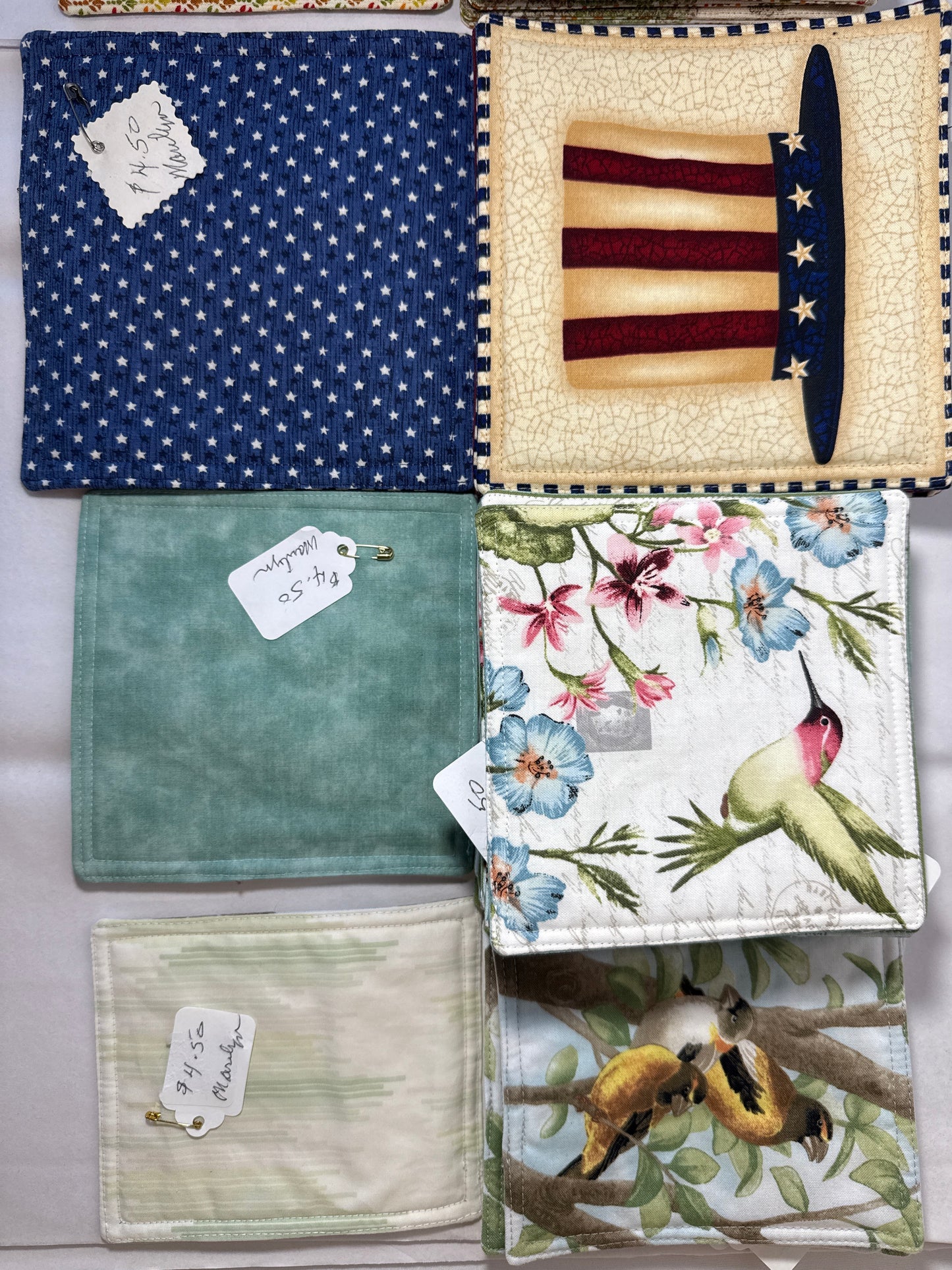 Coasters quilted assorted
