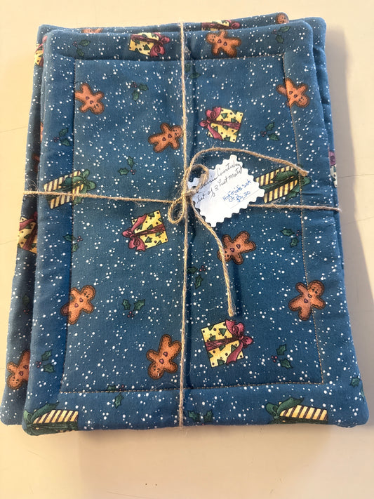 Hot mats set of 3 Christmas