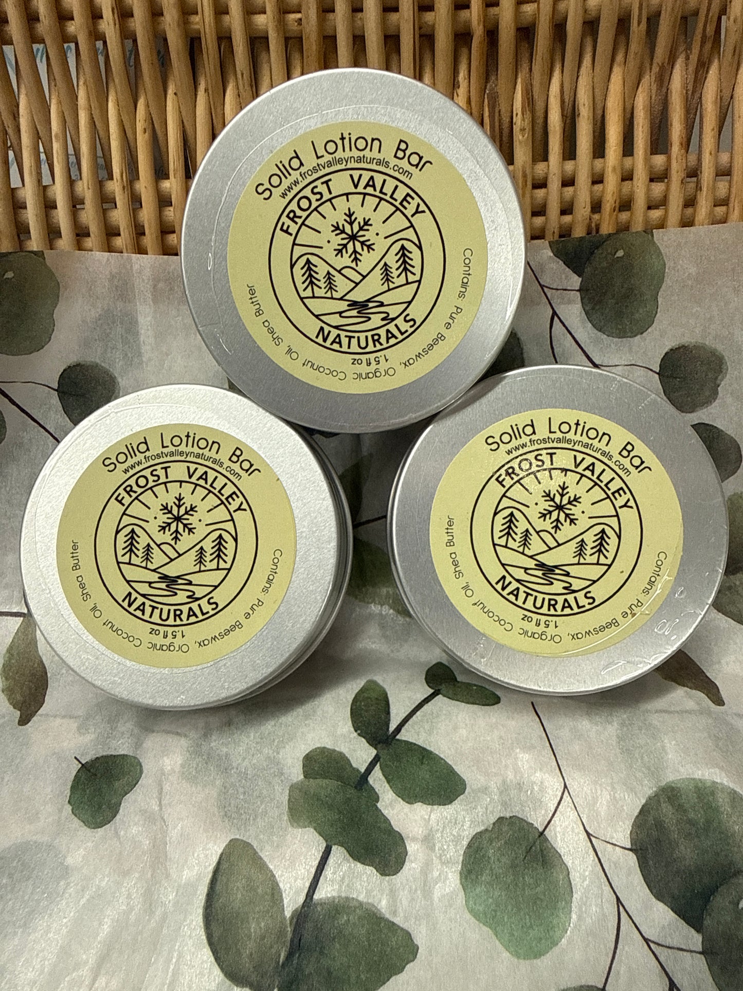 Solid lotion bar
