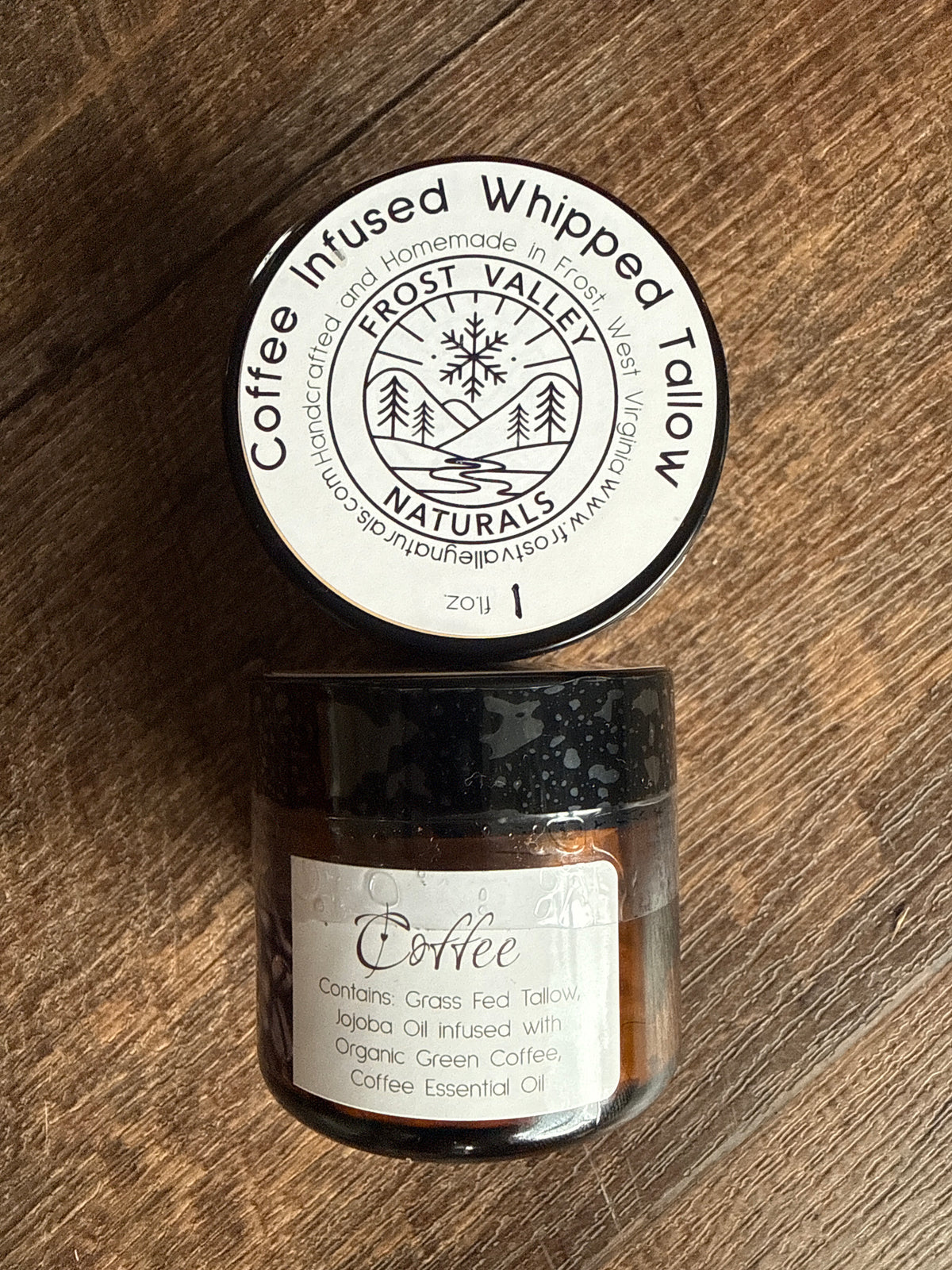 Whipped tallow, coffee, 1 ounce
