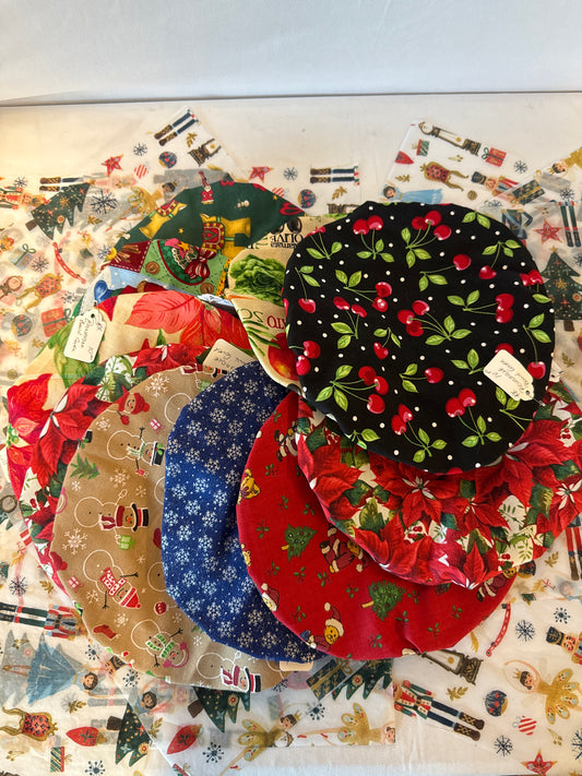 Reusable bowl covers assorted colors