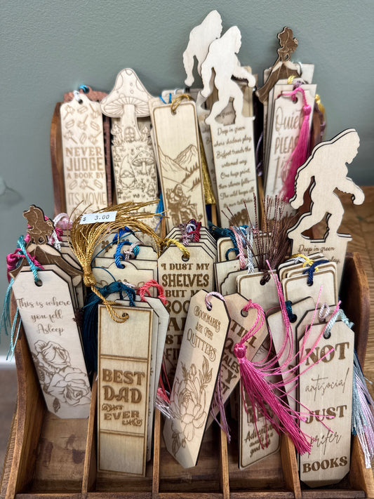 Wood bookmark