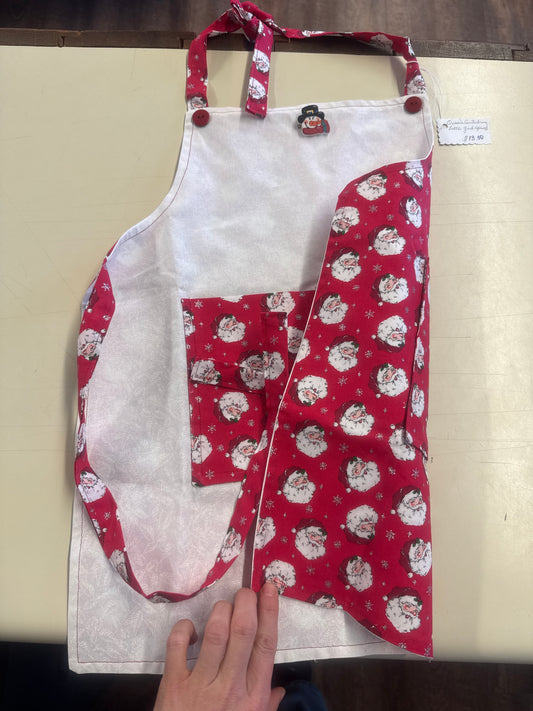 Little girl apron reversible